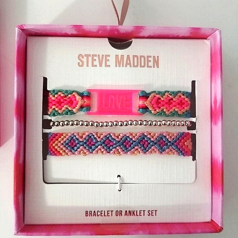 Steve Madden Bracelet or Ankle Set, NWT